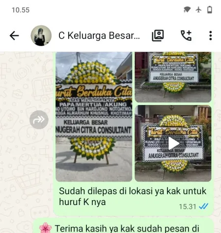 Pengiriman Papan Bunga Duka Tanjung Barat